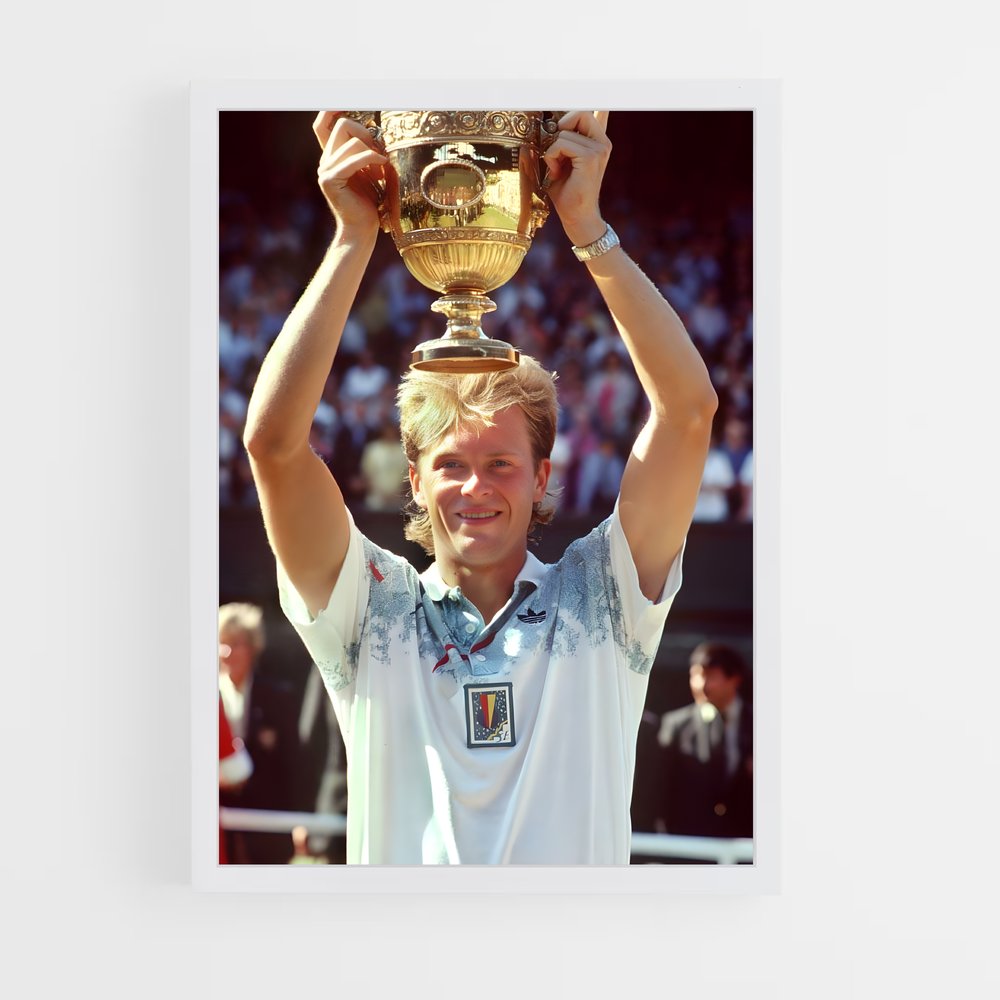 Poster La Victoire de Stefan – affiche Tennis (vue 3)